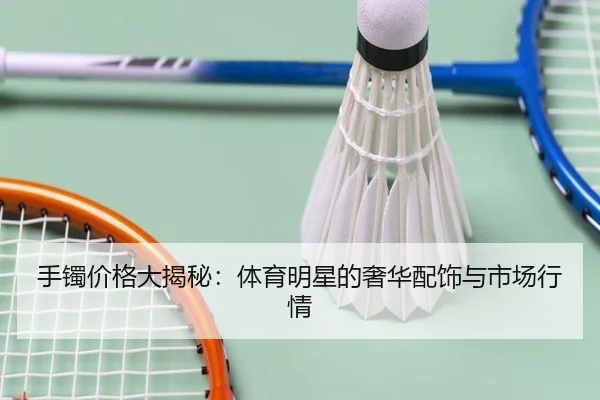 手镯价格大揭秘：体育明星的奢华配饰与市场行情