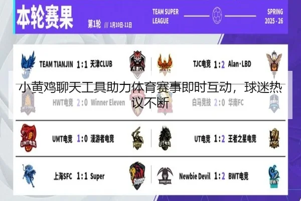 小黄鸡聊天工具助力体育赛事即时互动，球迷热议不断